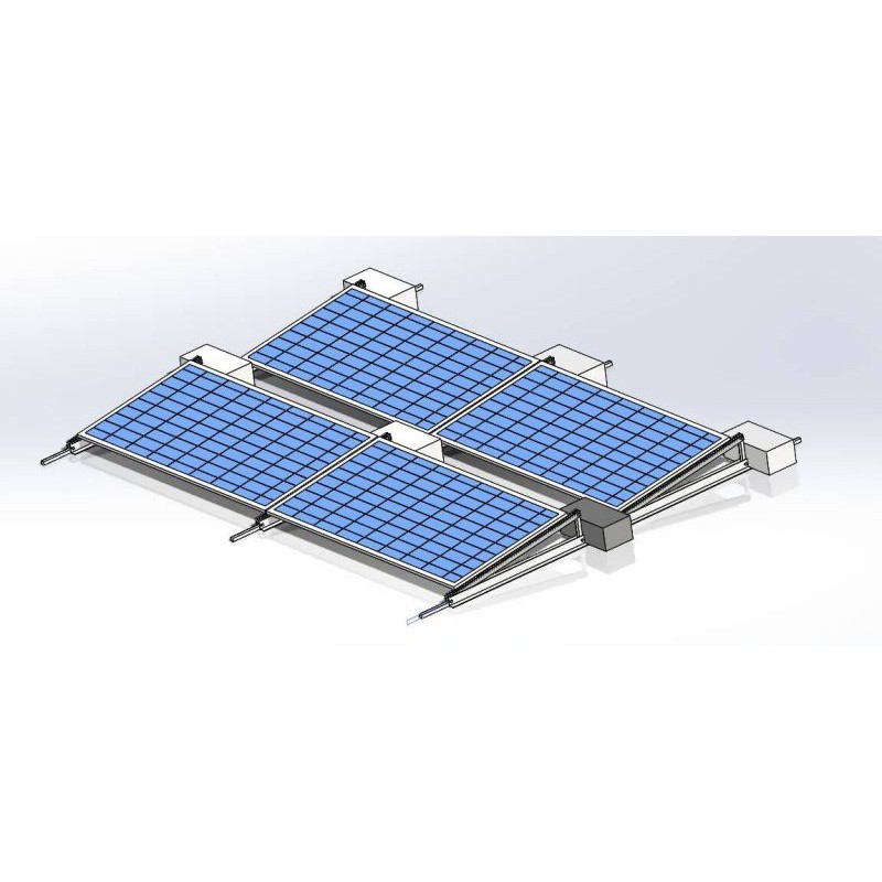Čo je to fotovoltaická pevná konzola s plochou strechou?